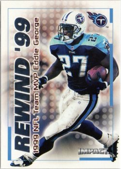 2000 Skybox Impact Rewind 99 Eddie George