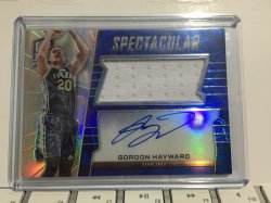 2016 Panini Spectra Gordon Hayward Spectacular Swatch Signatures