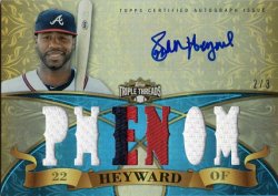 2013 Topps Triple Threads Jason Heyward Sapphire