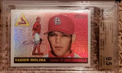 2004 Topps Heritage refractor Yadier molina 