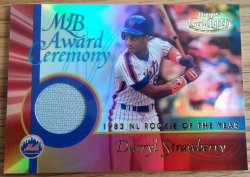 2001 Topps Gold Label Mlb Award Ceremony Darryl Strawberry - G.U. Jersey