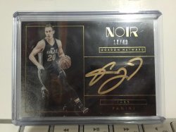 2016 Panini Noir Gordon Hayward Color Autographs