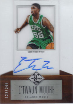 2012-13 Panini Limited ETwaun Moore RC Auto