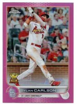 2022 Topps Chrome Carlson, Dylan - Pink Refractors