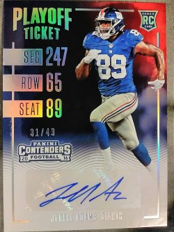 2016 Panini Contenders Jerell Adams Rookie Playoff Ticket SP Autograph