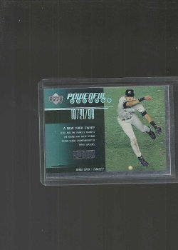 1999 Upper Deck upperdeck powerdeck derek jeter upperdeck powerdeck insert
