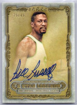 2013 Topps Five Star Baseball Bill Russell Legends On Card Autograph