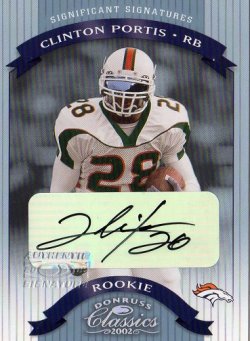 Clinton Portis Jersey Football Card –