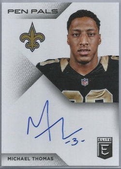 2016 Donruss Elite Michael Thomas Pen Pals Autograph