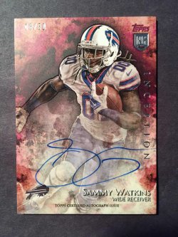 2014 Topps Inception #21 Sammy Watkins "Rookie Autographs - Magenta" (46/50)