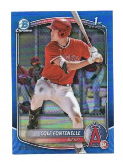 2025 Topps Bowman Chrome Prospects Blue Refractors Cole Fontenelle (Bowman 1st)