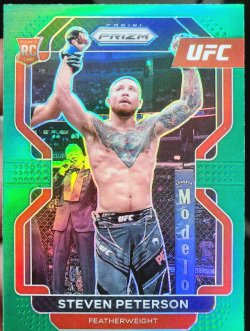 2022 Panini Prizm UFC Steven Peterson Rookie Green Prizm