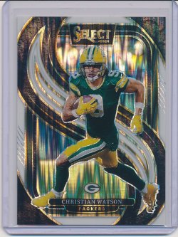    Christian Watson 2024 Select Prizm White Shock /199