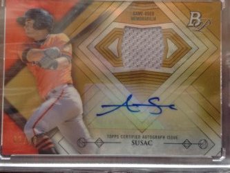2014 Bowman Platinum Andrew Susac Gold Ref. Auto