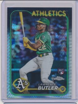    Lawrence Butler 2024 Topps Chrome Prism Refractor RC