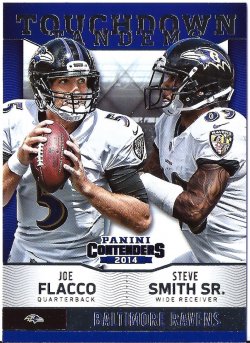 2014 Panini Contenders Touchdown Tandems Joe Flacco Steve Smith