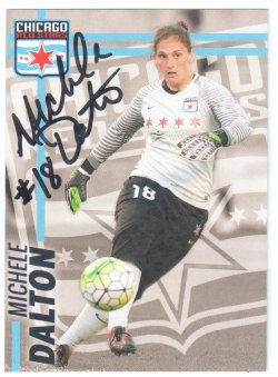 2016  Chicago Red Stars Team Set Michelle Dalton IP Auto