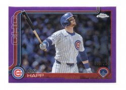 2025 Topps Topps Chrome Logofractor Purple Refractor Ian Happ