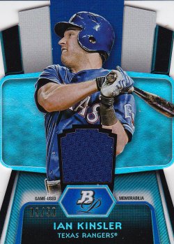2012 Bowman Platinum Cutting Edge Stars Relics Ian Kinsler