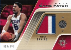 2004-05  Ultimate Collection Game Patches Julius Erving #ed 69/100