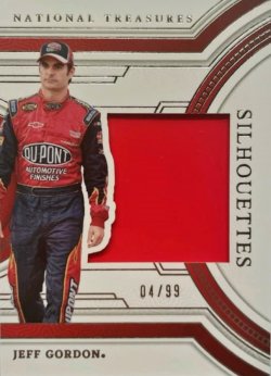 2024 Panini National Treasures Racing Silhouettes Relic (sheet metal) Jeff Gordon