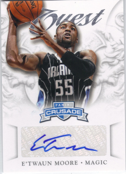 2012-13 Panini Crusade ETwaun Moore Quest Auto