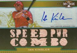 2011 Topps Triple Threads Relic Autographs Gold Ian Kinsler