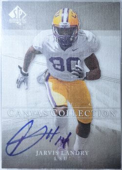 2014 Upper Deck SP Authentic  Jarvis Landry canvas collection auto 
