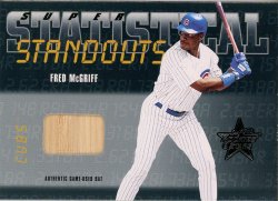 2002 Leaf Rookies and Stars Super Statistical Standouts Fred McGriff