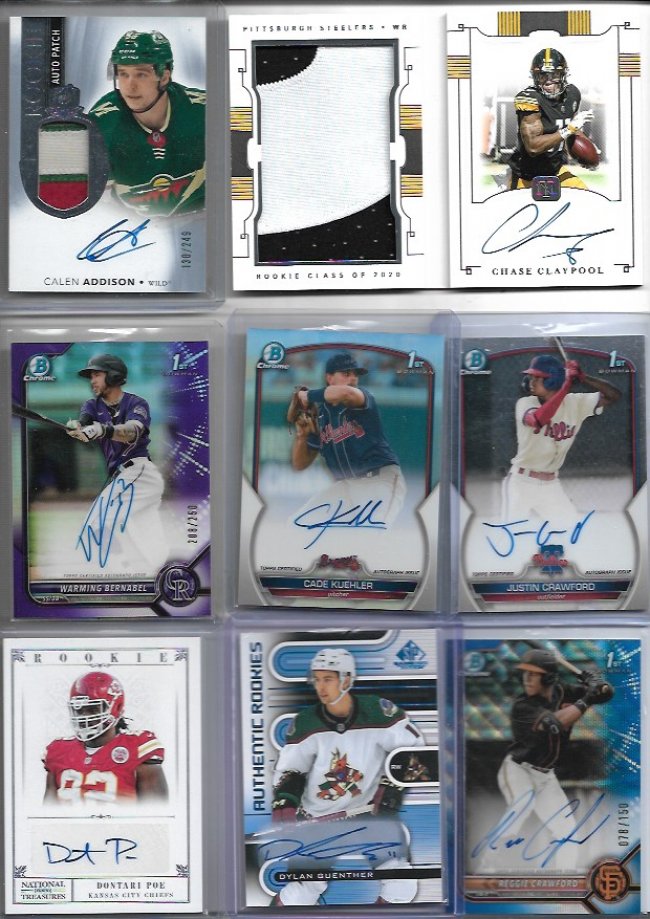 multi sport below comps lot for sale - Blowout Cards Forums