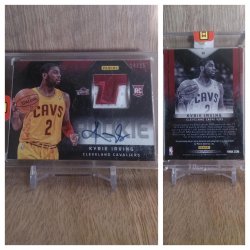 12-13  Panini Panini NBA finals promo  kyrie irving rookie autographs memorabilia 
