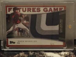 2010 Topps Pro Debut Series 2 Zack Wheeler Futures Game Jumbo Patch