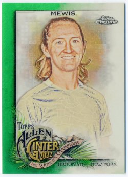 2022 Topps Allen & Ginter Chrome Green Refractor Sam Mewis