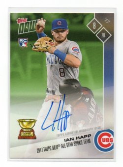 2017 Topps Topps Now Offseason Autograph Green Ian Happ