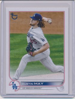    Dustin May 2022 Topps Update Vintage Stock /99