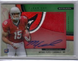 2012 Topps Strata Michael Floyd Green Clear Cut