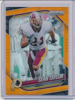    Sean Taylor 2025 Panini Prizm Prizms Orange /249