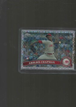 2011 Topps topps chrome aroldis chapman base rc xfractor