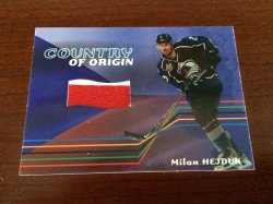 2001 In The Game BAP Memorabilia Milan Hejduk Country of Origin