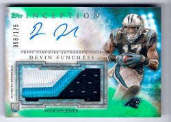 2015 Topps Inception Devin Funchess Rookie Patch Auto