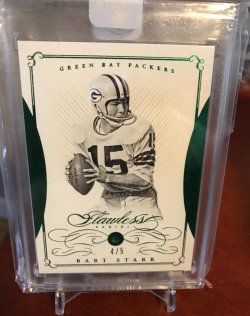 2015 Panini Flawless Emerald  Diamond Bart Starr