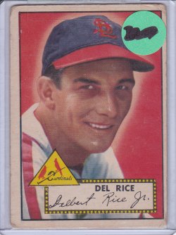 1952 Topps  Del Rice