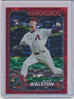    Blake Watson 2024 Topps Update Red Crackle Foil RC /199
