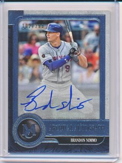    Brandon Nimmo 2019 Topps Museum Collection Archival Autographs /299