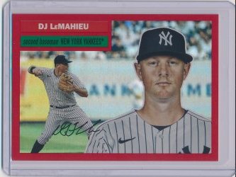    DJ LeMahieu 2023 Topps Archives Red Hot /50