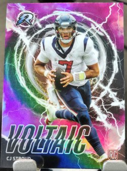 2023 Topps Composite Football CJ Stroud Rookie Resurgence Voltaic Pink Refractor