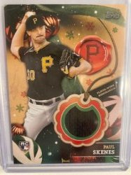 2024 Topps holiday relic  paul skenes