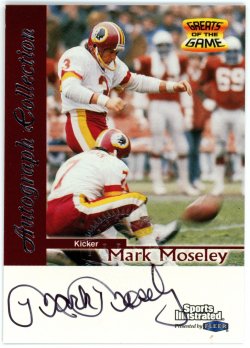 1999  Sports Illustrated Autographs Mark Moseley