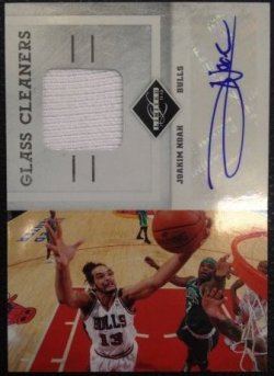 2012 Limited Joakim Noah Glass Cleaners Jersey Auto /49