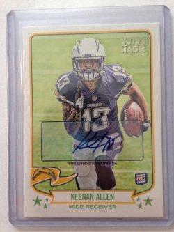 Keenan Allen Autographed 2013 Topps Finest Rookie Jersey Card